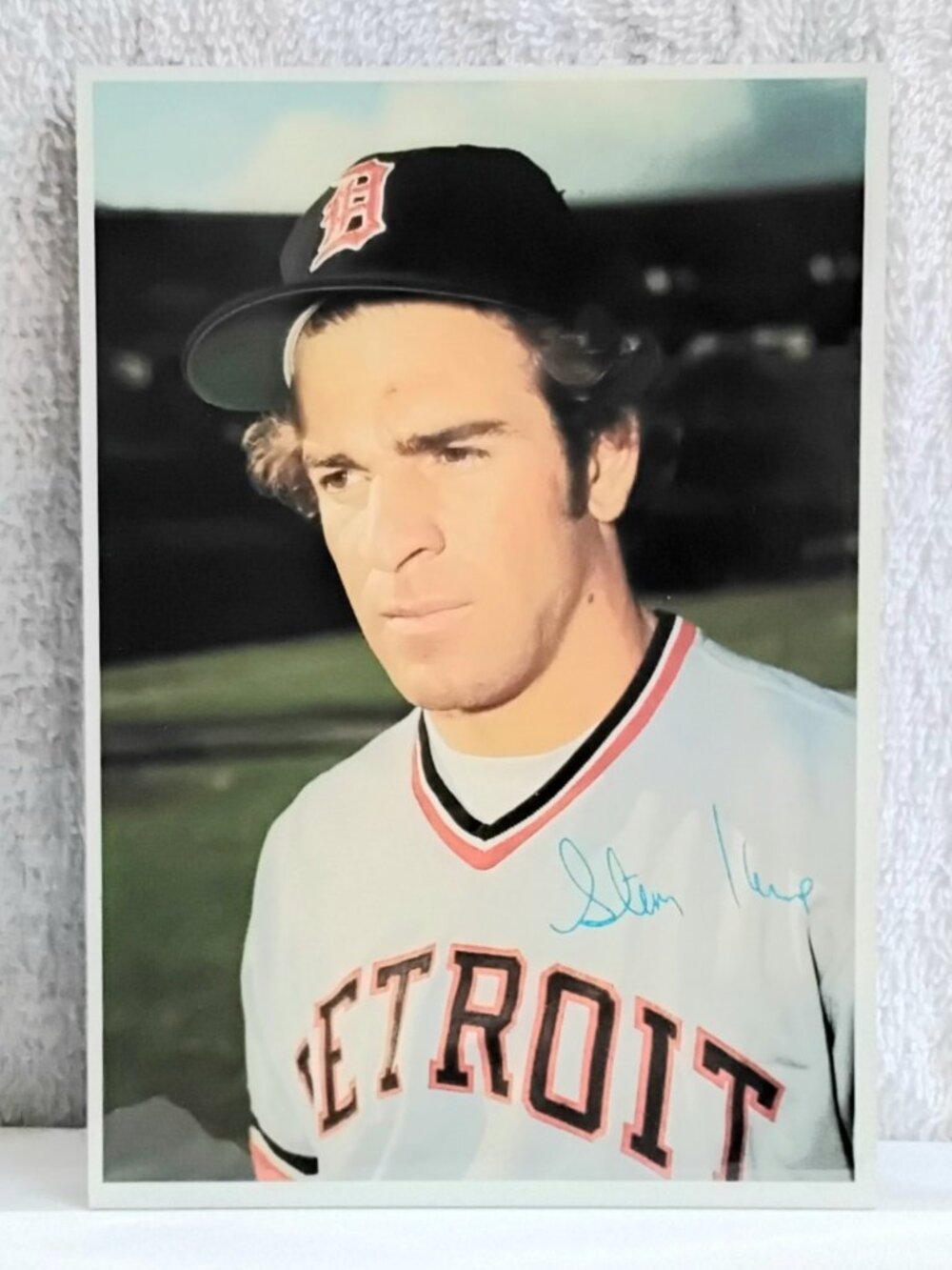 3/$25 VG/E 1980 Topps 5" x 7" Steve Kemp Jumbo MLB Signature Card 29!!